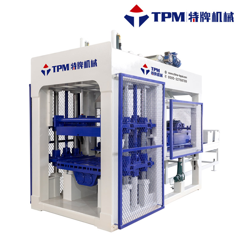 SIEMENS PLC Concrete Cement Block Manufacturing Machine TPM10000