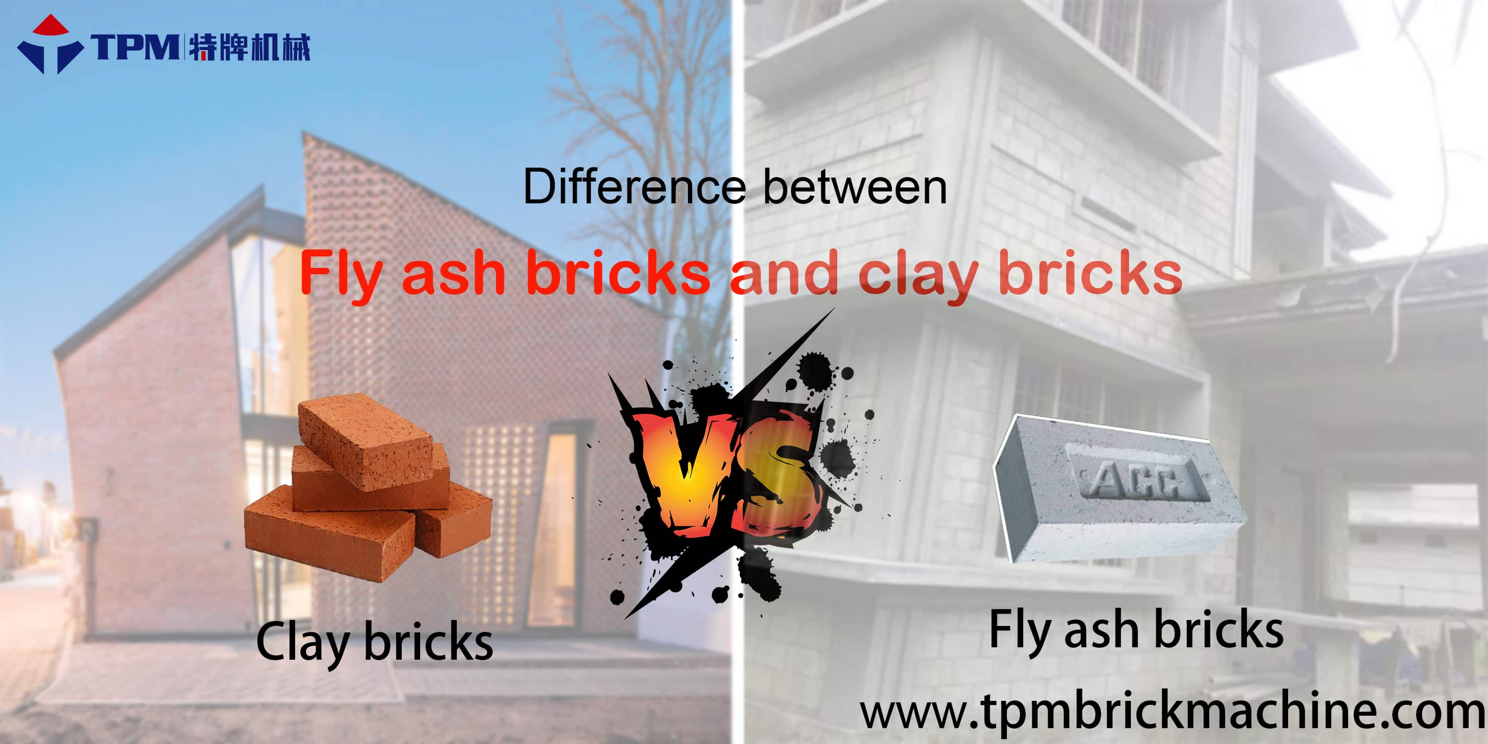 Difference between fly ash bricks and clay bricks